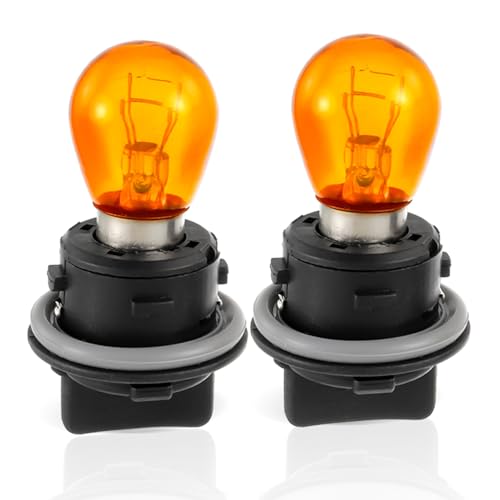 HUAREW 92166-3K000 Front Turn Signal Lamp Socket with Bulb, Fit for 2012-2019 Kia Soul Sport age Forte, 2014-2017 Hyundai Sonata Elantra, Headlight Turn Signal Lamp Holder witn Bulbs (1 Pair)