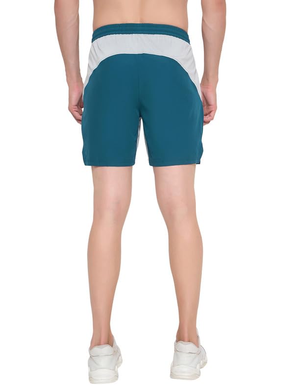 Image of John Players Colourblocked Running Shorts with Pocket