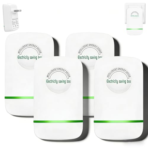 Plug in Power Box Saver 2026 Upgrade Power Factor Saver Surge Protection & Thermoregulation 90V-250V 28KW Load Plug and Play Compact ABS Design Hot Swappable for Home & Office (4PC)