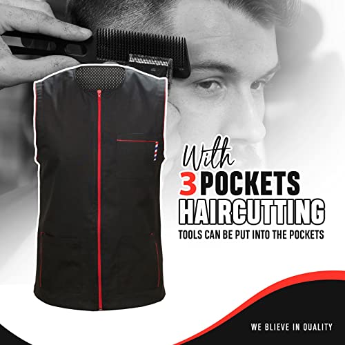 Professional Barber Jacket Shirt for Men's Women Barber Jackets Hairdresser Salon Smocks Hair Stylist Smock Salon Uniform4