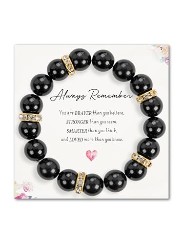SENLLY Unique Gift Bracelet for Women, Crystal Beaded Stretch Jewelry