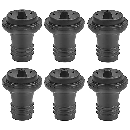 LATRAT 6 Pièces Bouchons pour Pompe Vide, Bouchon de BouteilleRéutilisable, Accessoires de Vin pour Les Amateurs de Vin, Piles Pas requises Cover