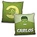 LolaPix Coussin Superhero personnalisé avec nom. Cadeau Geek. Divers modèles à Choisir. Hulk