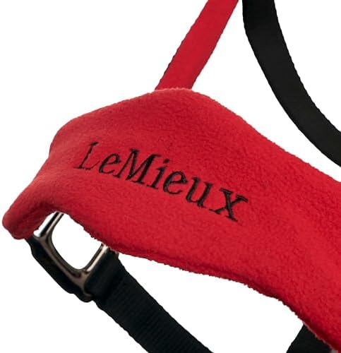 LeMieux Vogue Fleece Headcollar - Halter & Leadrope (Chilli - Pony) - 4
