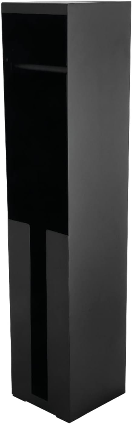 Kingston Brass CC5000 Markus Freestanding Toilet Paper Holder with Roll Storage, Matte Black