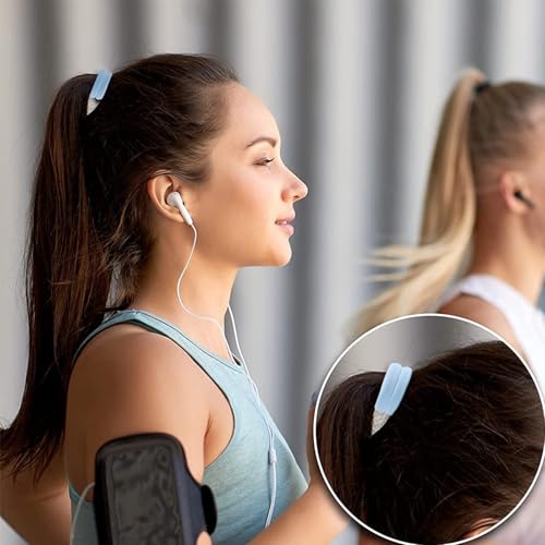 Image of 100PCS Elastic Hair Accessories - Seamless Cotton Hair Bands, Soft Ponytail Holders for Thick /Thin Hair, No Damage Morandi Color Elastics for Women and Girls