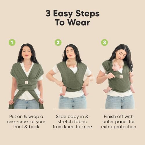 image for KeaBabies Baby Wrap Carrier - All in 1 Original Baby Carrier Newborn t