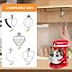 4 Pack Standmixer Aufsatzhalter Kompatibel mit Kitchen Aid Mixer Zubehör, für die Lagerung Organisieren Sie Ihre Kitchen Aid Attachments (Weiß)