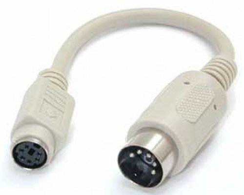 kenable PS2 Keyboard to AT Converter - 6 pin Mini Din F to 5 pin Male
