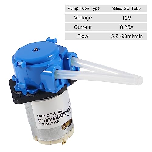 Image of 2Pcs DC 12V Peristaltic Pump DIY Small Liquid Dosing Pump for Aquarium Lab Analytical - Blue