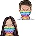 Price comparison product image Unique Stylish Rainbow Print Face Cover Washable Reusable, Designed & Hand Made in the UK (Adult)