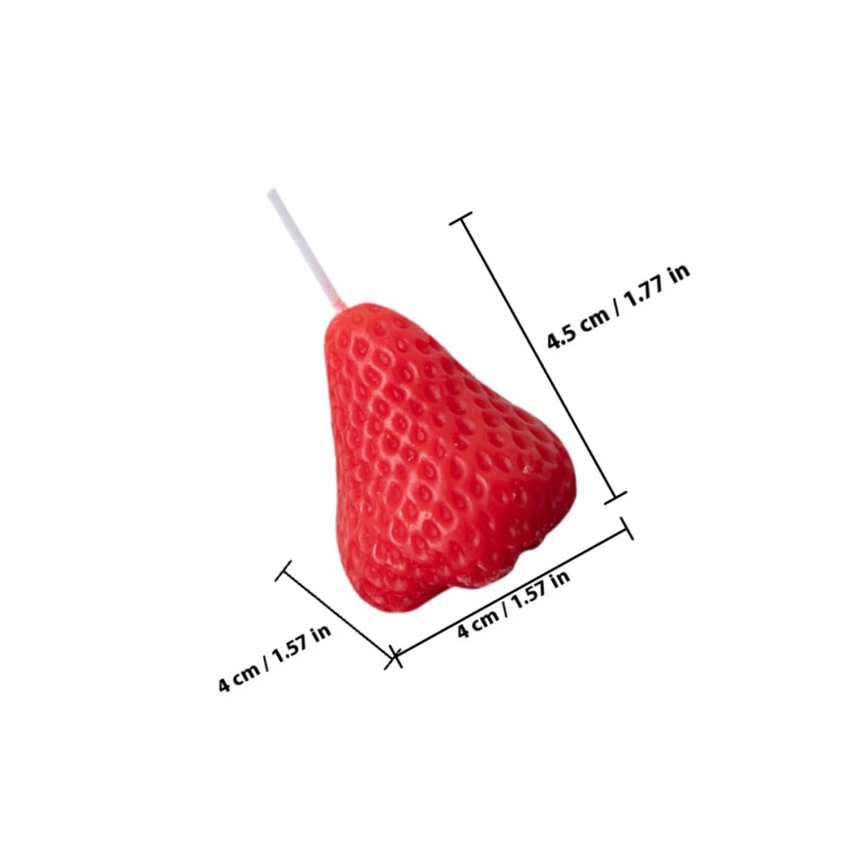 Tofficu Candele Profumate in Paraffina Rosse a Forma di Fragola Set 9 Pezzi e Accogliente per Decorazione per Feste e Occasioni Speciali