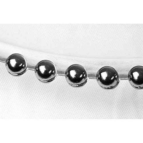 CVL 8 Pk Platos de vidrio decorativos con borde plateado miniatura 2