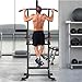 Joppoint Pull Up Bar Station, Adjustable Multifunction Power Tower Dip Bar Station Home Gym Strength Training Workout Equipment for Pull-up Push-up Dips (Black-Classic).