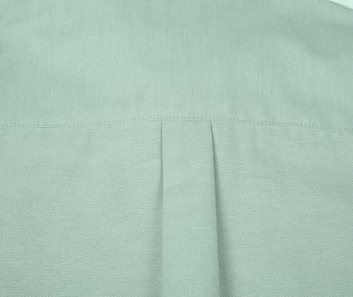 Bienzoe Boys Short Sleeve Shirt: School Uniform Button Down Grassgreen 7 by Bienzoe - Image 6