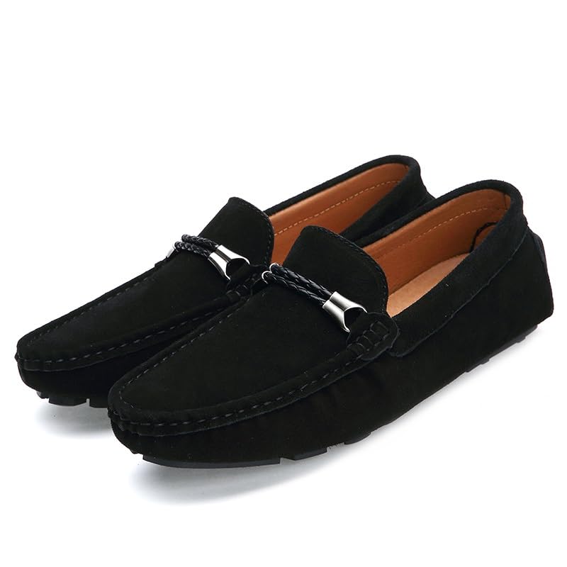 Men's Loafers Shoes Suede Vamp Round Toe Driving Moccasins Shoes Anti-Slip Slip Resistant Comfortable Classic Slip-on3