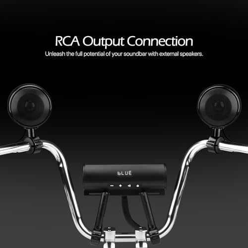 Gohawk Rd8-X40 600W Waterproof Bluetooth Motorcycle Stereo Speakers Soundbar 4 Inch Speakers 7/8-1.25 Inch Handlebar Mount Mp3 Music Player Audio Amplifier System Harley Atv thumb #1