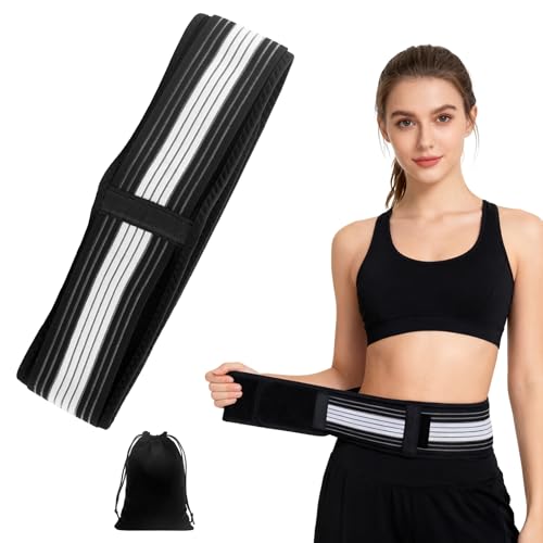 Koxtyzo Ceinture Lombaire Sciatique, Ceinture Nerf Sciatique pour Hommes et Femmes, Ceinture Orthopédique Sciatique pour le Bassin, la Taille, le dos et l'abdomen (110 cm)