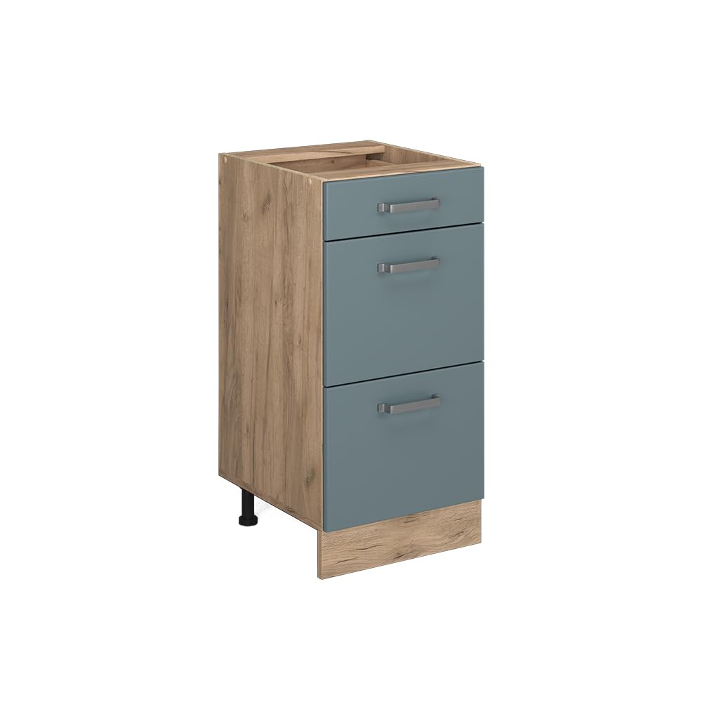 Vicco Kitchen base cabinet Raul, Blue-Grey, 40 cm — image 1