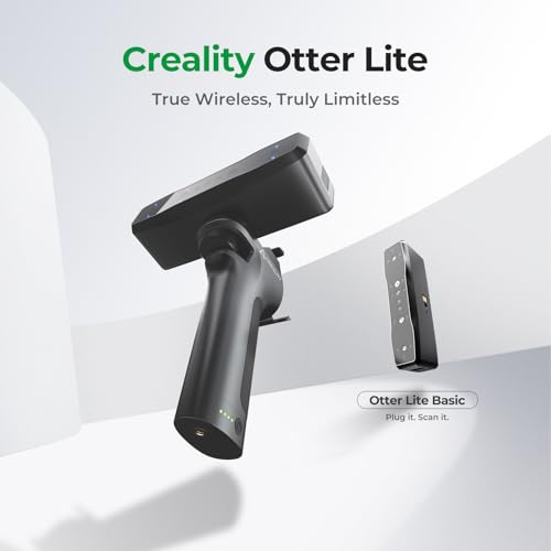 Creality Otter Lite Basic 3D-Scanner, 0,05 mm Präzision, Innovatives Vier-Augen-Design, für alle Größen geeignet, 30FPS, One-Shot3D, DOE3D-Strukturlichttechnologie