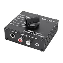 [Flexible Signal Adjustment] With 6 selectable attenuation levels from 0dB to -15dB, this Volume Control Knob helps manage output more precisely for home theater systems, live sound setups, and other daily audio applications. [Passive No Power Design...