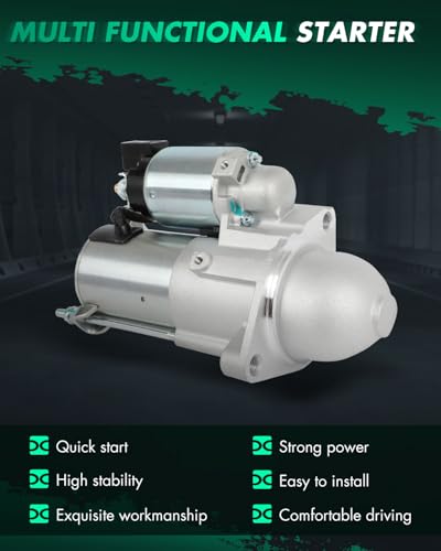 Image of SCITOO Starter Motor fit for Hyundai for Azera 3.3L 2009-2011,for Hyundai for Entourage 3.8L 2008,for Hyundai for Veracruz 3.8L 2010-2012 Replacement Starter 6976,17595