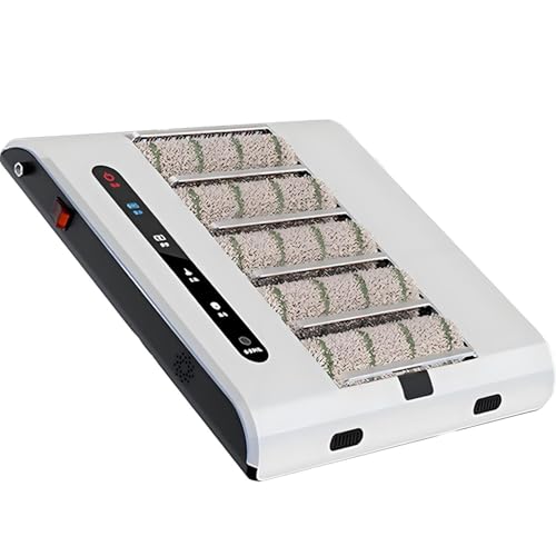 AiODiO Machine de Nettoyage de Semelles de Chaussures, Nettoyage Rapide en 5 Secondes, 500 TR/Min, Aspiration de 1000 Pa, pour la Maison, Les entrées d'hôtels et Les centres de Vente.