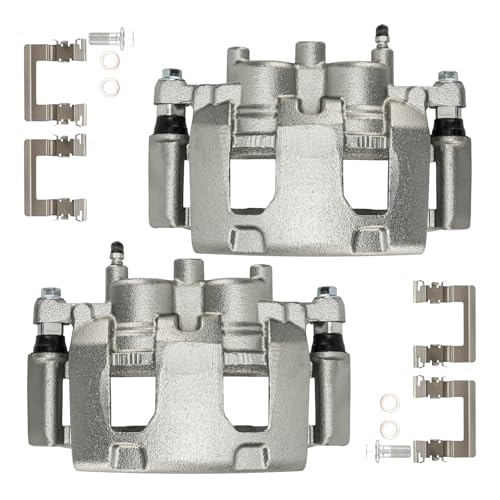 Image of KAX Disc Brake Caliper Assembly Fit for Chevrolet Impala 2006-2013, Buick Lucerne 2006-2011, Chevrolet Impala Limited 2014-2016, Chevrolet Monte Carlo 2006-2007, Front Side