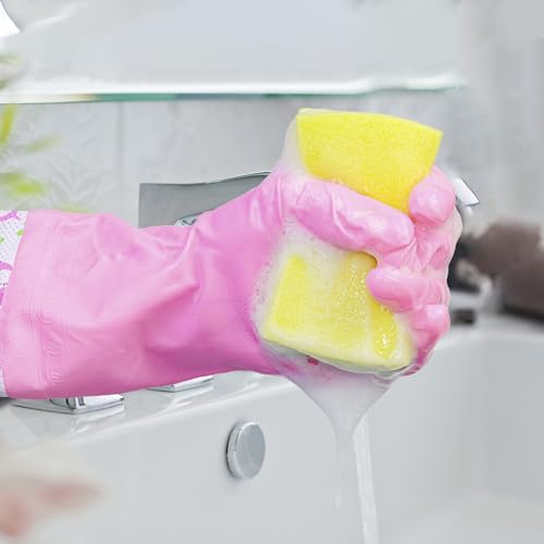 Image of Kitchen Sponges, Heavy Duty Dish Sponges for Cleaning Kitchen, Dishes, Bathroom, 6-Pack Cleaning Sponge