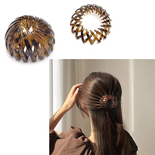 Lazy Birds Nest Hair Pin for Women Girls - Circle Hair Clips, Plate Hairpins, Bun Clip Extension, Hair Claw Shaped Clips