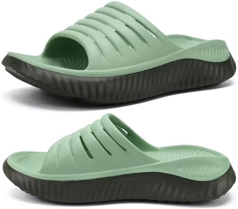 KuaiLu Womens Recovery Sandals With Comfortable Plantar Fasciitis Support,Ladies Orthotic Open Toe Sport Slides Thick Cushion Reduces Stress on Feet,Joints & Back Post-Exercise KuaiLu Womens Recovery Sandals With Comfortable Plantar Fasciitis Support,Ladies Orthotic Open Toe Sport Slides Thick Cushion Reduces Stress on Feet,Joints & Back Post-Exercise