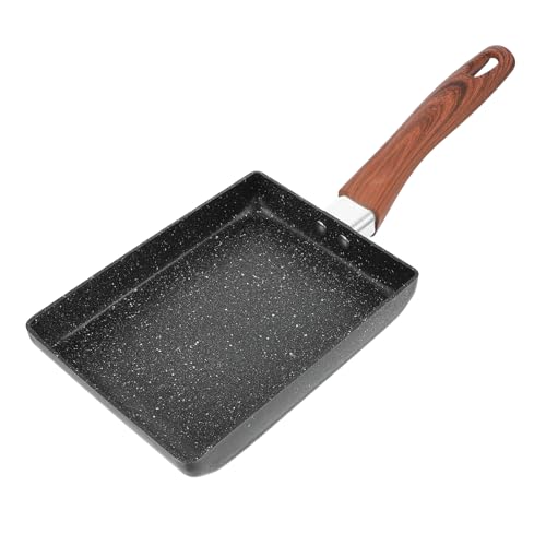 Ciieeo 1pc Non-stick Square Frying Pan Breakfast Cooking Pan for Induction Gas Stoves Lightweight and Portable Comfortable Grip for Eggs