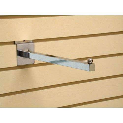 Faceout Square Tube 12 For Slatwall Chrome