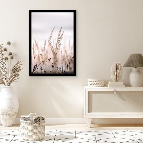 Americanflat 24x35 Poster Frame with Polished Plexiglass - Black Picture Frame - Wide Photo Frames Made of Engineered Wood for Vertical or Horizontal Wall Display - Epic Collection - Black