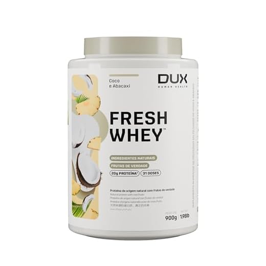 Dux Nutrition Fresh Whey Abacaxi E Coco - Pote 900 G