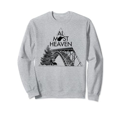 Cool WV Art Gift - Almost Heaven West Virginia Souvenir Sweatshirt