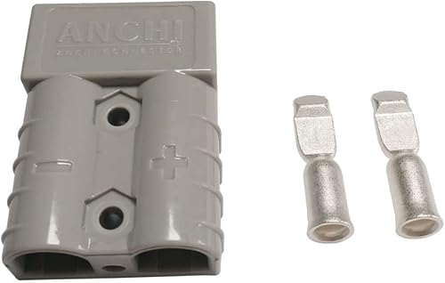 Miniatura 6 de Conector de alimentación de 50 amperios, desconexión rápida de 50 A, 600 V, 2 pares (4 unidades) para conector de batería de 50 amperios (6 AWG,