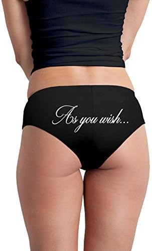 Amazon.com: As You Wish parodia Saying Funny Boyshort de la mujer ropa  interior bragas : Ropa, Zapatos y Joyería