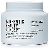 Authentic Beauty Concept Hydrate Mask | Normal To Dry or Curly Hair | Add Moisture & Shine | Vegan &...