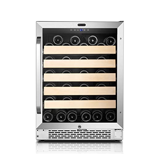Whynter BWR-541STS 24" Built-in 54 Bottle Wine Refrigerator Cooler, Stainless Steel, One Size, Silver