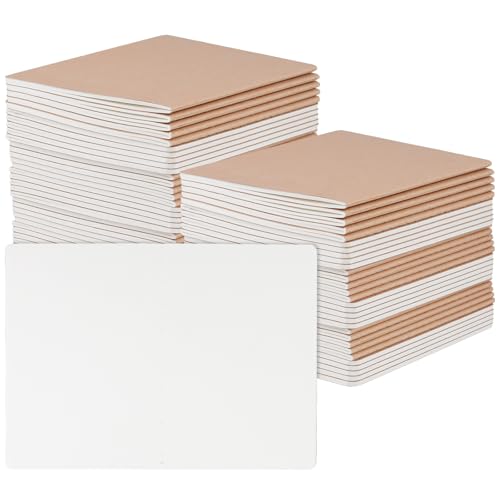 Carnet de notes vierge A5 papier kraft épais contre les encres qui traversent la page