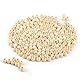 PACKRA Holzperlen Natur für Makramee, Holzkugeln mit loch, Runde Holzperlen zum auffädeln für DIY Dekorationen Schmuck (6MM-500PCS)
