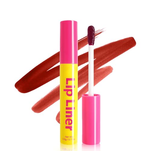 Lip Stain Peel Off, Lip Liner Long Lasting Waterproof & Highly Pigmented Color, Lip Liner Stain Nourishing New Matte Finish Formula, Create A Natural Lip Color (Nude, 0.11 Fl Oz (Pack of 1))
