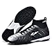 Men's and Women's Strong and Fashionable Football Shoes with Broken Nails, Large-Sized Football Rubber Shoes Black