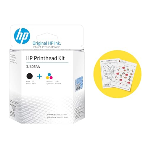 Image of HP GT51 /GT52 2-Pack Black /Tri-Color Printhead Replacement Kit