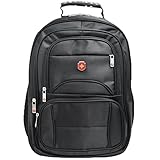 Mochila executiva para notebook, Nylon, Preta, Unissex