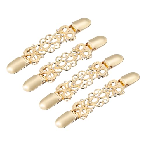 Image of uxcell Retro Sweater Clips Vintage Dress Clips Back Cinch Clip Cardigan Collar Clips Scarf Clips Shawl Clasps