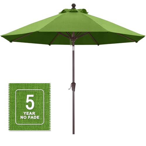 Image of MASTERCANOPY 9ft Olefin 5-Year-Non-Fading Patio Umbrella Grass Green