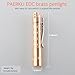 PAERKU Copper mini flashlights,Thunder Nichia 519a-4000K LED EDC flashlights with Battery Included for Emergency, Camping, and Outdoor Use-Copper