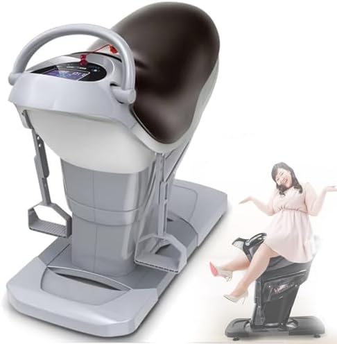 Electric Horse Riding Machine for Home Fitness - Fat Burning & Shaping, 20 Speeds, LCD Display, 150kg Load Capacity, Weight Loss Equipment, Compact Design, Grey